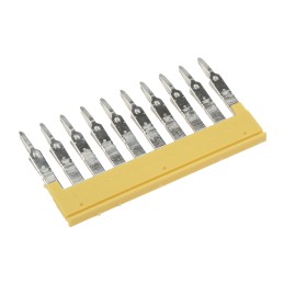 1 Pack of 5 - Weidmuller ZQV Series Jumper Bar for Use with DIN Rail Terminal Blocks, 24A