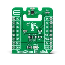 1 Box of 1 - MikroElektronika Temp & Hum 19 Click Temperature & Humidity Sensor Add On Board for BPS240 MikroBUS