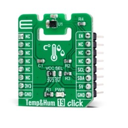1 Box of 1 - MikroElektronika Temp & Hum 19 Click Temperature & Humidity Sensor Add On Board for BPS240 MikroBUS