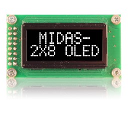 1 pcs - Midas 3.67in White Passive matrix OLED Display COB Parallel Interface