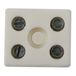 1 Pack of 5 - RS PRO Non-Fused Terminal Block, 2-Way, 57A, 8 AWG Wire, Screw Down Termination