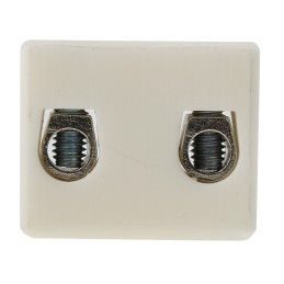 1 Pack of 5 - RS PRO Non-Fused Terminal Block, 2-Way, 57A, 8 AWG Wire, Screw Down Termination