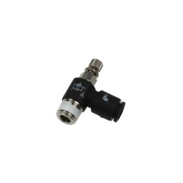 1 Box of 10 - Legris 7665 Series Threaded Flow Regulator, R 1/4 Male Inlet Port x 8mm Tube Outlet Port