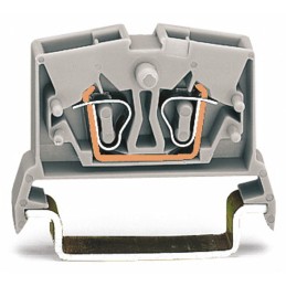 1 Pack of 5 - Wago 264 Series Grey Feed Through Terminal Block, 2.5mm², Single-Level, Cage Clamp Termination
