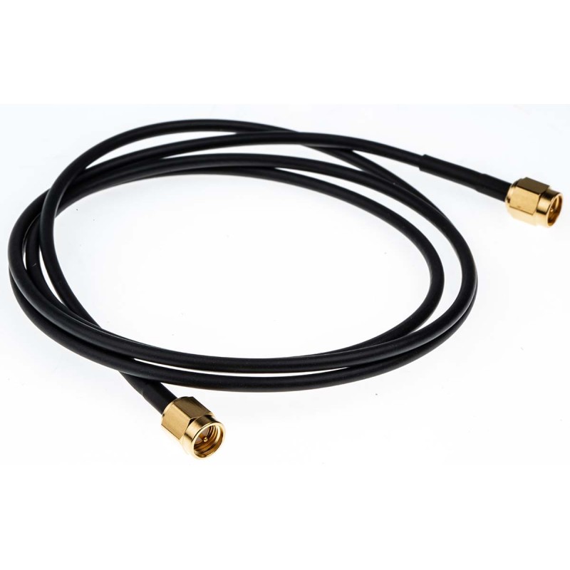 1 pcs - Telegartner Male SMA to Male SMA Coaxial Cable, 1m, RG174 Coaxial, Terminated