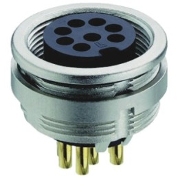 50 pcs - Lumberg Circular Connector, 6 Contacts, Front Mount, M16 Connector, Socket, Female, IP68, 03 Series