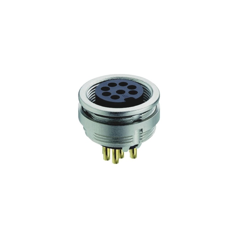 50 pcs - Lumberg Circular Connector, 6 Contacts, Front Mount, M16 Connector, Socket, Female, IP68, 03 Series