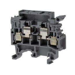 1 Pack of 5 - Entrelec MA Series Grey Fused DIN Rail Terminal, 4mm², Screw Termination, Fused