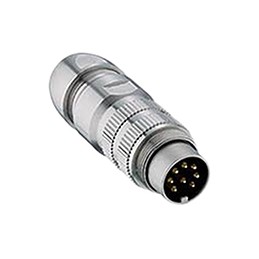 50 pcs - Lumberg Circular Connector, 8 Contacts, Cable Mount, M16 Connector, Plug, Male, IP68, 03 Series