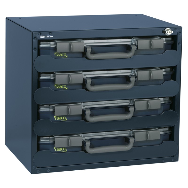 1 pcs - Raaco Grey PC Compartment Box, 403mm x 451mm x 330mm