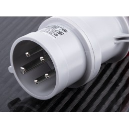 1 pcs - Scame IP44 Red Cable Mount 3P + N + E Industrial Power Plug, Rated At 16A, 415 V