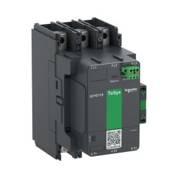 1 pcs - Schneider Electric LC1G115 Series Contactor, 100 - 250 V ac/dc Coil, 3-Pole, 250 A, 1 NO + 1 NC