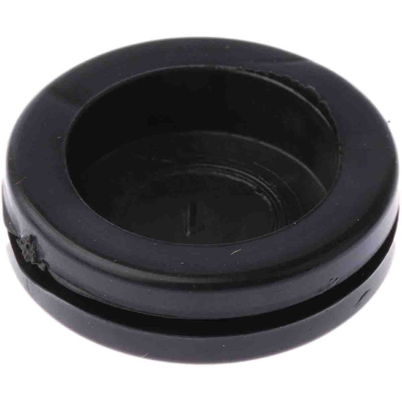1 Box of 100 - RS PRO Black PVC 25mm Cable Grommet for Maximum of 20.5mm Cable Dia.