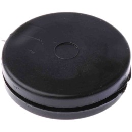 1 Box of 100 - RS PRO Black PVC 25mm Cable Grommet for Maximum of 20.5mm Cable Dia.