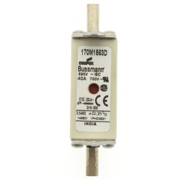10 pcs - Eaton 40A Centred Tag Fuse, NH000, 690V ac