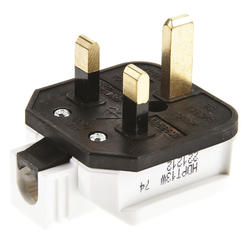 1 Pack of 5 - Masterplug UK Mains Plug, 13A, Cable Mount, 250 V ac