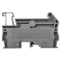 1 Pack of 5 - Phoenix Contact PT 4 Series Grey Feed Through Terminal Block, 0.2 - 6mm², Single-Level, Push In Termination, ATEX