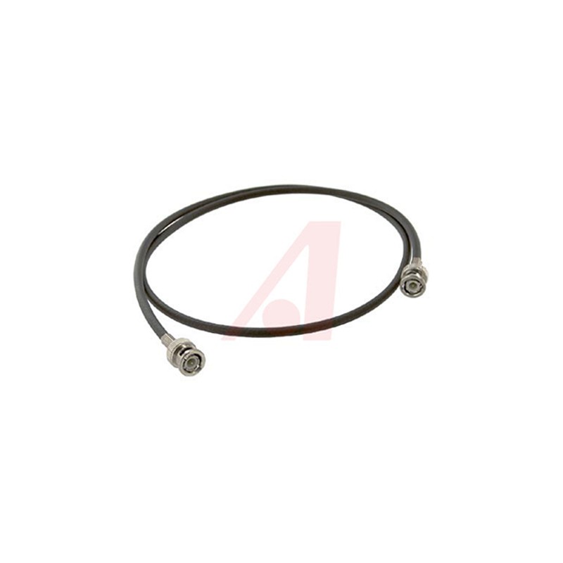 1 pcs - Mueller Electric Male BNC to Male BNC Coaxial Cable, 0.9m, RG58C/U Coaxial, Terminated