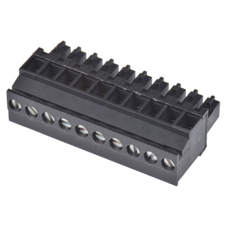 50 pcs - Weidmuller 3.81mm Pitch 10 Way Right Angle Pluggable Terminal Block, Plug, Cable Mount, Screw Termination