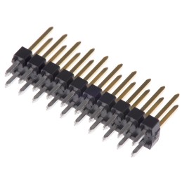 200 pcs - Molex C-Grid III Series Straight Through Hole Pin Header, 20 Contact(s), 2.54mm Pitch, 2 Row(s), Unshrouded
