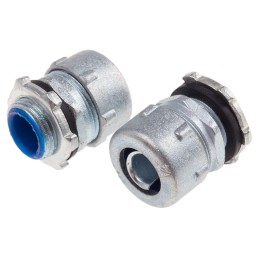 10 pcs - RS PRO Adapter, Conduit Fitting, 6.35mm Nominal Size, M16, Zinc Alloy