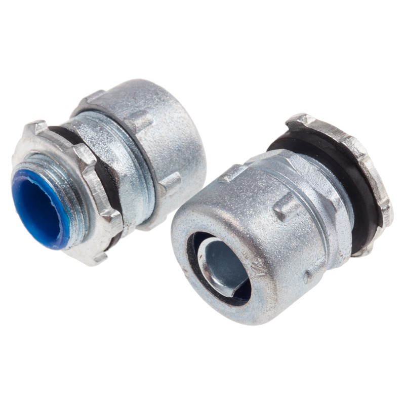 10 pcs - RS PRO Adapter, Conduit Fitting, 6.35mm Nominal Size, M16, Zinc Alloy