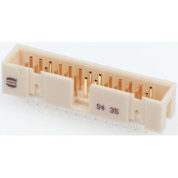 50 pcs - Harting SEK 19 Series Straight Through Hole PCB Header, 50 Contact(s), 2.54mm Pitch, 2 Row(s), Shrouded