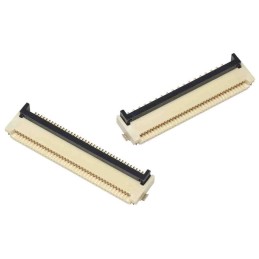 1 Pack of 5 - Omron, XF3M, XF3M 1mm Pitch 14 Way Horizontal Male FPC Connector, Top Contact