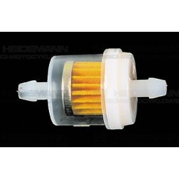 Gasoline filter 6 mm, diameter 27 mm, plastic, paper