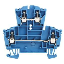 1 Pack of 5 - Weidmuller W Series Blue Double Level Terminal Block, 2.5mm², Double-Level, Screw Termination
