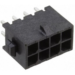 234 pcs - TE Connectivity Micro MATE-N-LOK Series Straight Through Hole PCB Header, 8 Contact(s), 3.0mm Pitch, 2 Row(s), Shroude