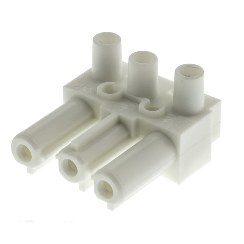 1 Pack of 5 - Wieland GST18 Series Connector, 3-Pole, Female, Cable Mount, 16A, IP20