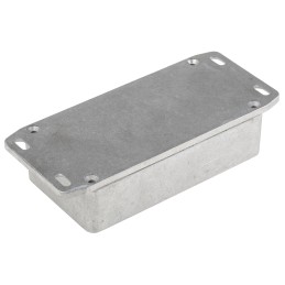 1 pcs - Hammond 1590 Series Natural Die Cast Aluminium Enclosure, IP65, Flanged, Natural Lid, 112.4 x 60.5 x 31mm