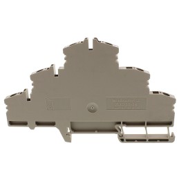 1 Pack of 5 - Weidmuller ZDLD Series Brown DIN Rail Terminal Block, 2.5mm², Triple-Level, Clamp Termination