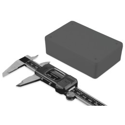 1 pcs - Hammond 1591 Series Black ABS Enclosure, IP54, Black Lid, 86.24 x 57.04 x 24.25mm