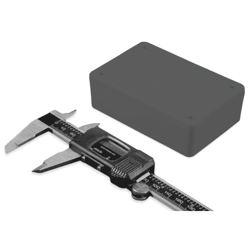 1 pcs - Hammond 1591 Series Black ABS Enclosure, IP54, Black Lid, 86.24 x 57.04 x 24.25mm