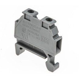 1 Pack of 5 - Phoenix Contact MT 1.5 Series Grey DIN Rail Terminal Block, 0.14 - 1.5mm², Single-Level, Screw Termination