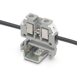 1 Pack of 5 - Phoenix Contact MT 1.5 Series Grey DIN Rail Terminal Block, 0.14 - 1.5mm², Single-Level, Screw Termination