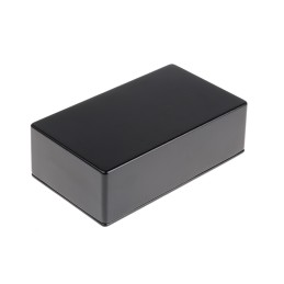 1 pcs - RS PRO Black Die Cast Aluminium Enclosure, IP54, Black Lid, 101 x 50 x 24.5mm