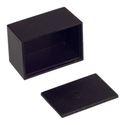 1 pcs - RS PRO Black ABS Enclosure, IP52, Black Lid, 32 x 22 x 17.2mm