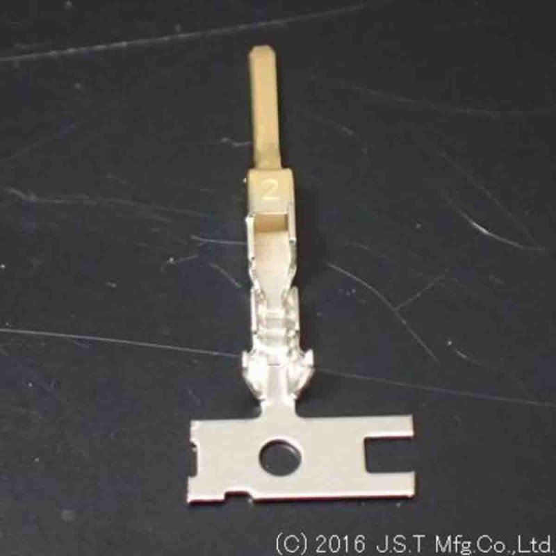 1 Pack of 50 - JST J2000 Series Male Crimp Terminal, 28 - 24AWG Max