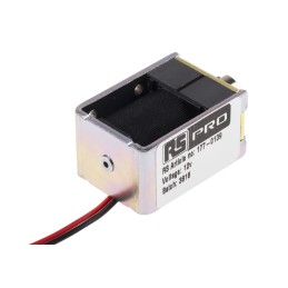 1 pcs - RS PRO Linear Solenoid, 12 V dc, 26 x 20 x 36.8 mm
