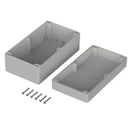 1 pcs - Bopla Euromas Series Light Grey Polycarbonate Enclosure, IP66, IK07, Light Grey Lid, 360 x 200 x 149mm