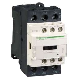 1 pcs - Schneider Electric LC1D Series Contactor, 3-Pole, 38 A, 1 NO + 1 NC