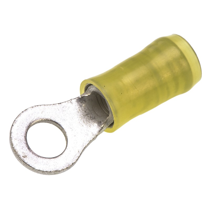 1 Pack of 5000 - TE Connectivity, PIDG Insulated Ring Terminal, M5 Stud Size, 2.6mm² to 6.6mm² Wire Size, Yellow