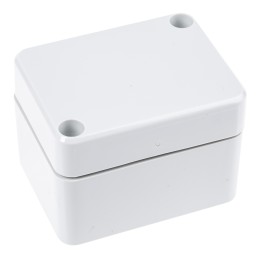 1 pcs - Fibox Euronord II Series Grey Polycarbonate Enclosure, IP66, IP67, Grey Lid, 65 x 50 x 45mm