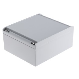 1 pcs - ROLEC AluCASE Series Grey Die Cast Aluminium Enclosure, IP67, Grey Lid, 200 x 170 x 90mm