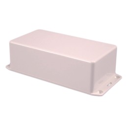 1 pcs - Hammond 1591 Series Grey Flame Retardant ABS Enclosure, IP54, Flanged, Grey Lid, 120 x 80 x 59mm