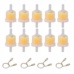 10pcs universal in-line fuel filter