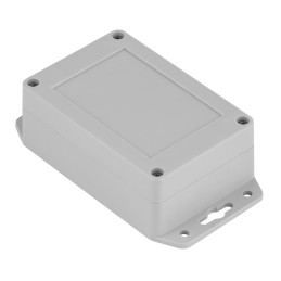 1 pcs - RS PRO Grey ABS Enclosure, IP65, IK08, Flanged, Grey Lid, 105 x 70 x 40mm